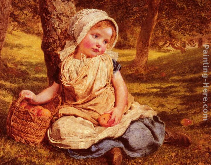 Windfalls painting - Sophie Gengembre Anderson Windfalls art painting